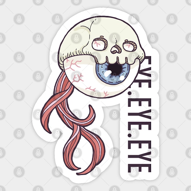 Eye Skull Swim Tailfin Sticker by yaylemons